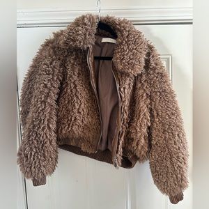 ASTR faux fur bomber size large